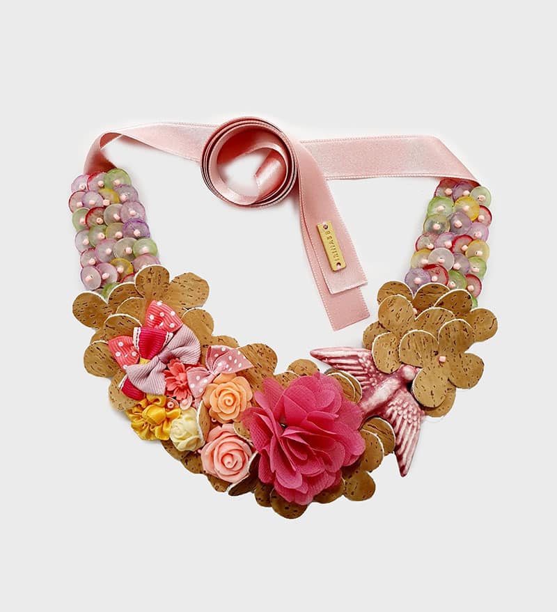 Feel - Colar Cortiça e Andorinha