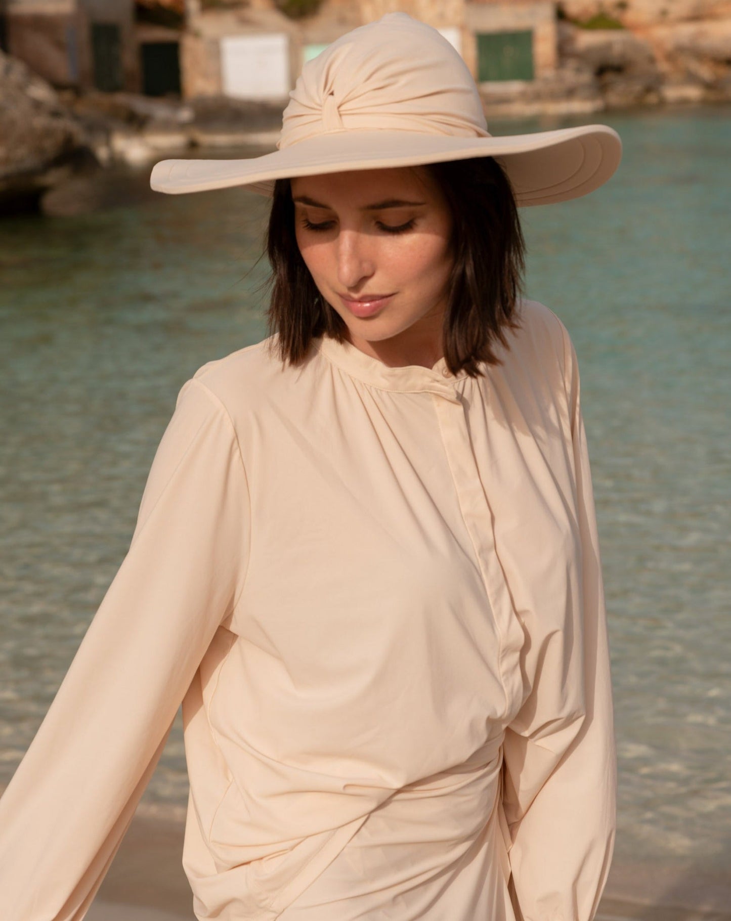 Milano UV Blouse Nude - kalanisunwear | vista 7