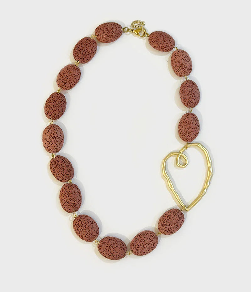 Colar Vulcânicas e Coração