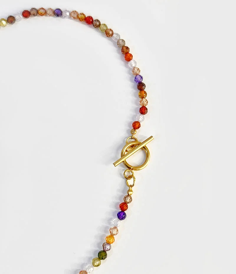 COLAR CRISTAIS COLORIDOS