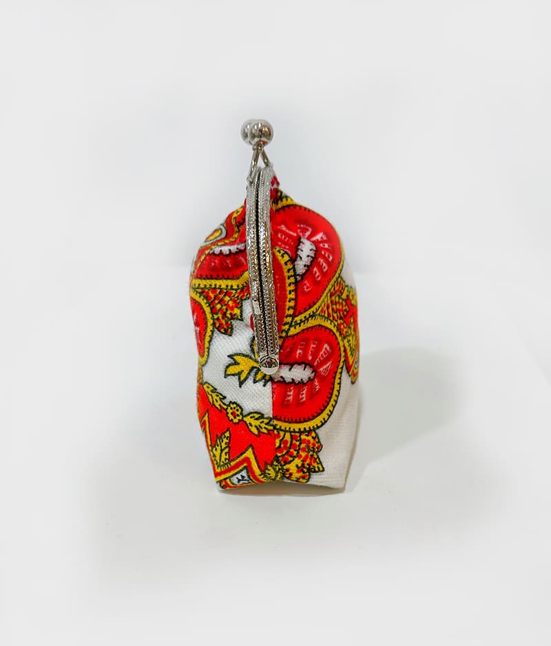 Porta-moedas Lenços de Viana Branco Artesanal - IrinasB | vista 2