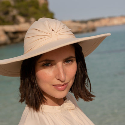 Bahamas UV Sun Hat Nude - Kalani sunwear | vista 2