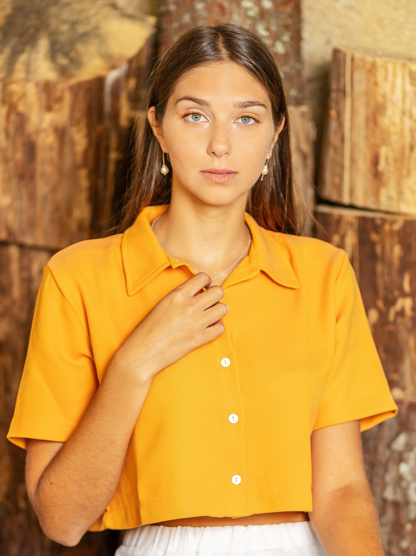 Camisa Egbin em Algodão Linho - Hali Studio | vista 2