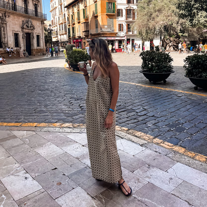 Tile Long Dress