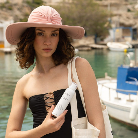 Bahamas UV Sun Hat Rose - Kalani sunwear | vista 2