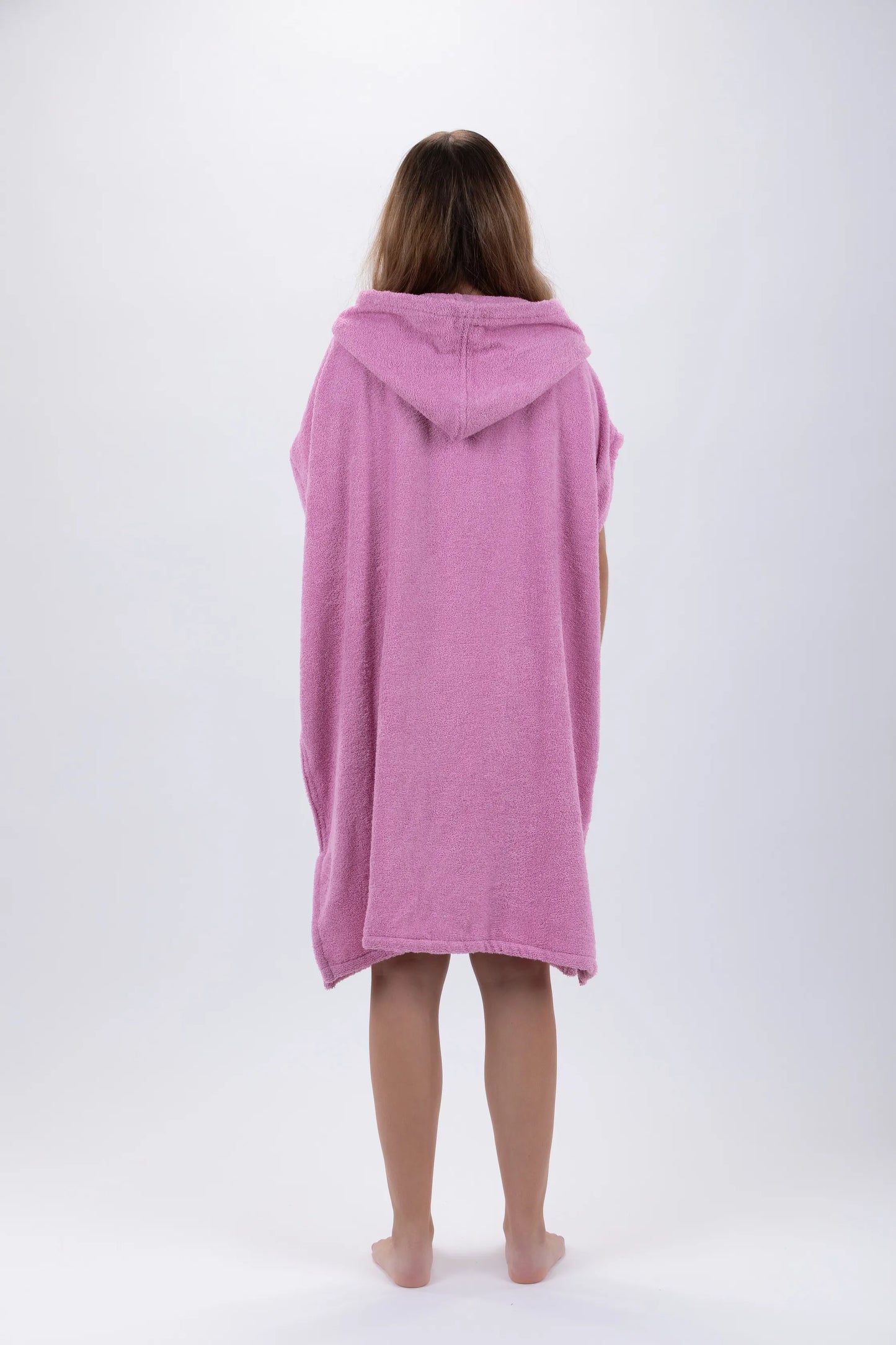 Poncho Rosa - Tamanho Único - Algodão - Sem mangas - Com Fecho Zip Made in Portugal - Pacifique Sud | vista 3