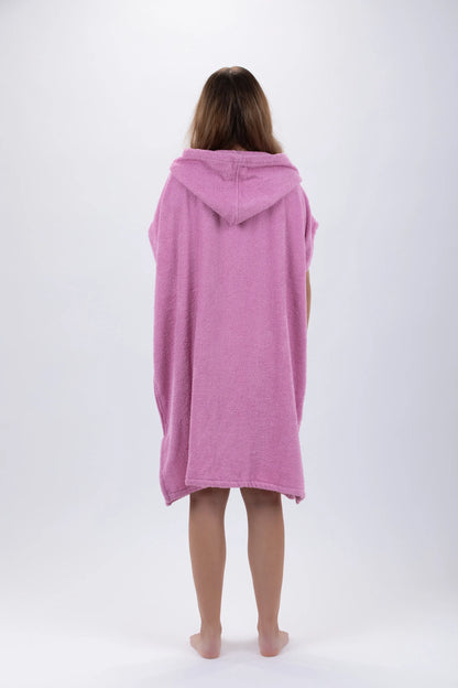Poncho Rosa - Tamanho Único - Algodão - Sem mangas - Com Fecho Zip Made in Portugal - Pacifique Sud | vista 3