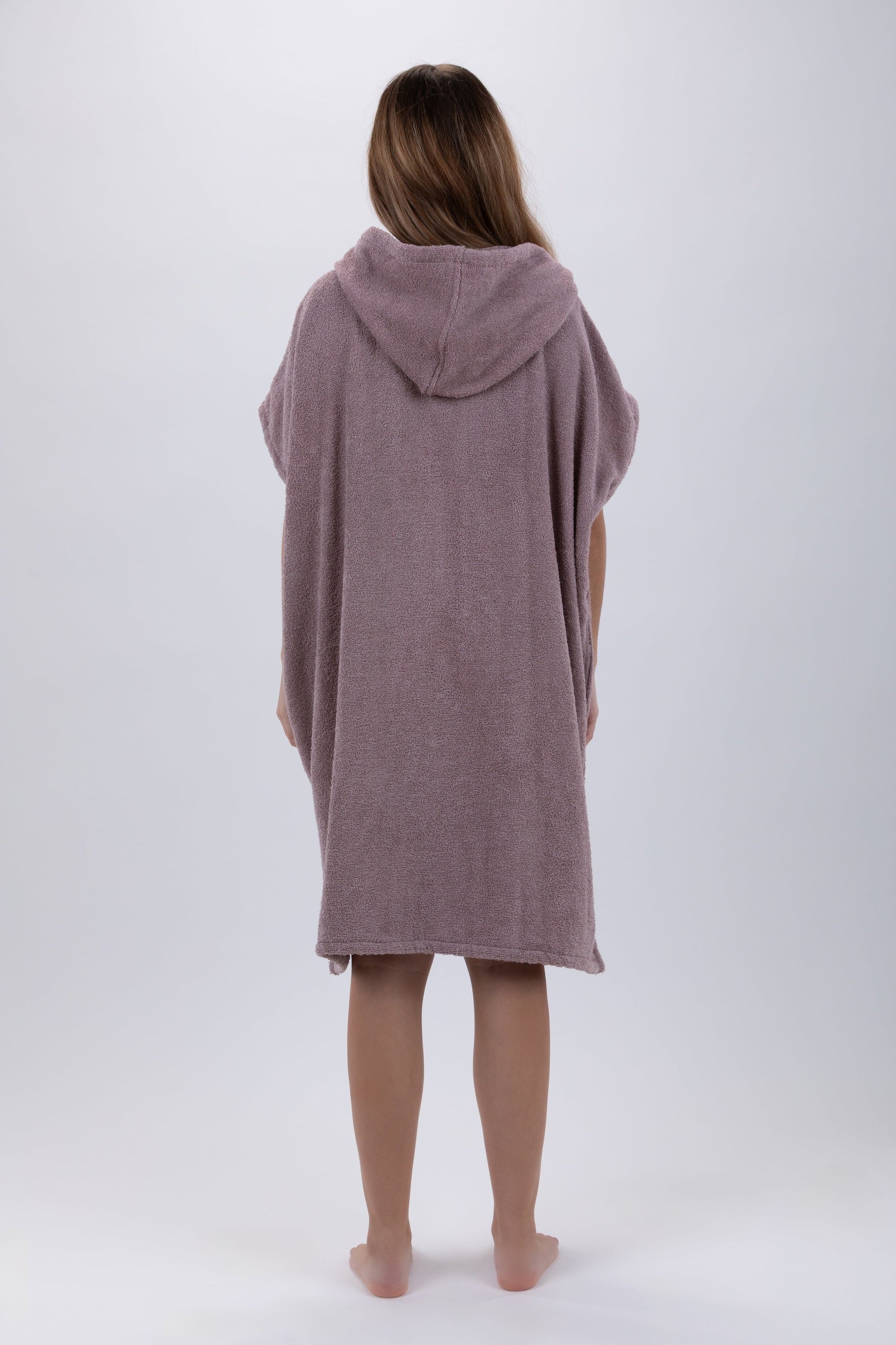 Poncho Castanho - Tamanho Único - Algodão - Sem mangas - Com Fecho Zip Made in Portugal - Pacifique Sud | vista 3