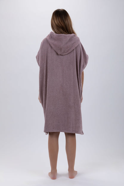 Poncho Castanho - Tamanho Único - Algodão - Sem mangas - Com Fecho Zip Made in Portugal - Pacifique Sud | vista 3