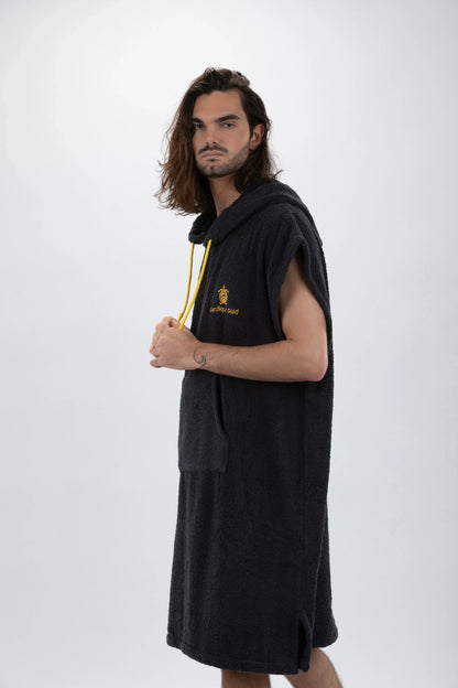 Poncho Cinza Escuro - Tamanho Largo - Algodão - Sem mangas Made in Portugal - Pacifique Sud | vista 8