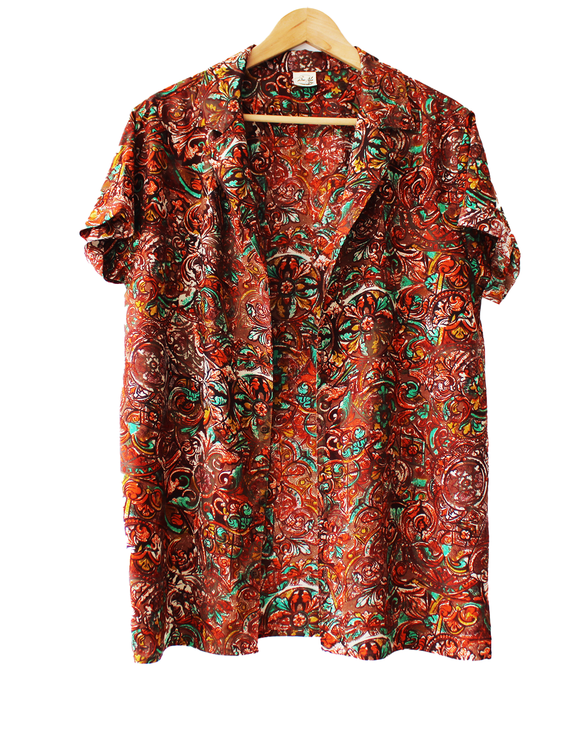Camisa homem artesanal castanho Super Brown Peter Milk — frente