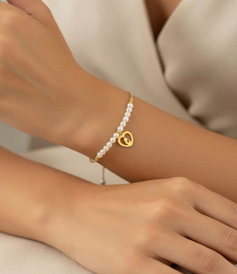 Pulseira Pérolas e Nossa Senhora - IrinasB | vista 2